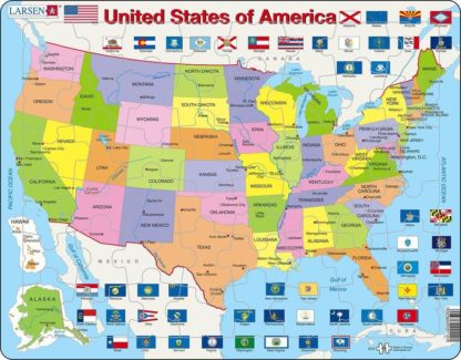 Puzzle Mapa USA - jednotlivé státy