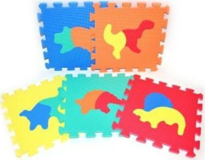 WIKY Měkké puzzle bloky DINO 30 cm