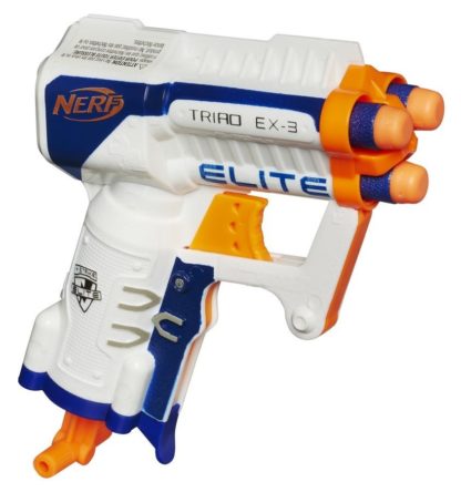 NERF Elite pistole s třemi hlavněmi