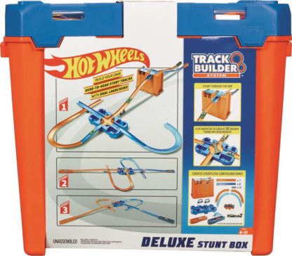 Hot Wheeels track builder box plný triků