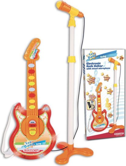 Kytara s mikrofonem dětská 20 x 20 x 89 cm